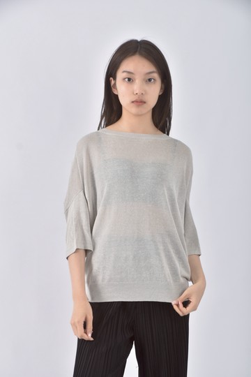 (M) icb質感圓領杏色短袖上衣