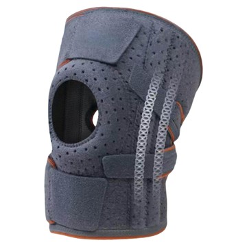 TRUSTO 蜂窩透氣開放式環繞加壓加厚墊圈護膝 透氣款 運動護膝  175g  灰色  1個