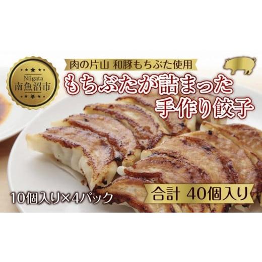 ふるさと納税 新潟県 南魚沼市 ES498 和豚 もちぶた 手作り餃子 10個入り×4袋 計40個 ぎょうざ ギョウザ 冷凍 国産 豚肉 ポーク 簡単 国産野菜 お惣菜 おつま…