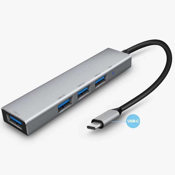 擴展塢 USB-C 多功能筆電擴展底座 HDMI USB轉四口hub集線器一拖四轉換器筆記本電腦外接滑鼠鍵盤擴展塢