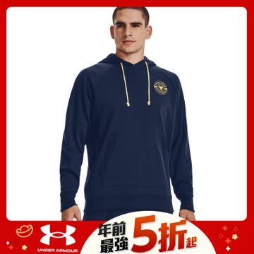 【UNDER ARMOUR】UA 男 PROJECT ROCK連帽長袖套頭衫