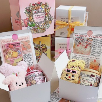 ins黃油小熊香薰蠟燭生日禮物創意禮物送女生閨蜜禮盒品臥室學生