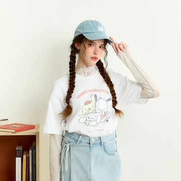 CACO-三麗鷗狗狗好朋友短T-男女共穿【K1SA009】