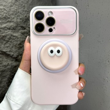 軟萌眼睛 磁吸支架 iPhone 17 Air 16 12 11 13 15 17 pro max 矽膠 手機殼 保護套