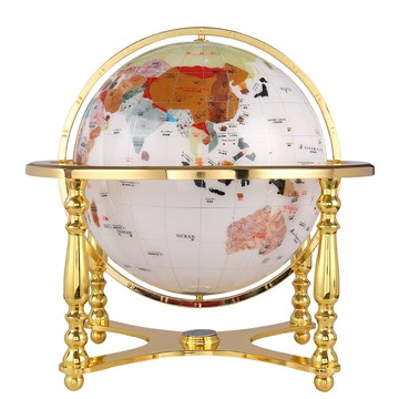 地球儀辦公室擺件工藝品家居客廳酒柜裝飾品商務送禮喬遷新居禮品
