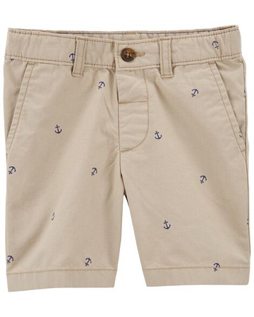 Baby Striped Flat-Front Shorts