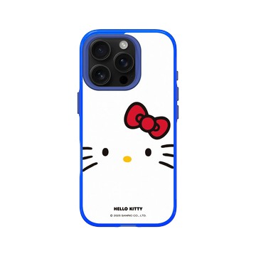 iPhone 16 Pro Clear 激光藍 - 三麗鷗-Hello Kitty - 大臉Hello Kitty