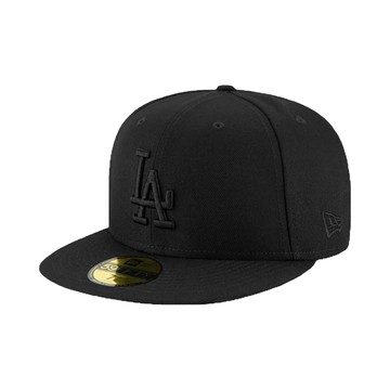 NEW ERA 59FIFTY 5950 MLB 道奇 LA 全黑 基本款 全封帽 棒球帽【TCC】