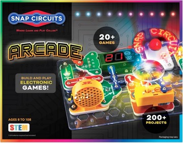 [5美國直購] Snap Circuits Arcade Electronics Exploration Kit | Over 200 STEM Projects | 4-Color Project Manual