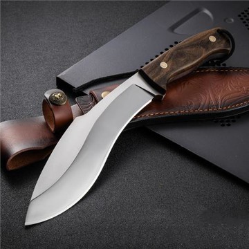 外貿戶外應急求生刀狗腿彎刀家用加厚10mm砍骨刀野外鋒利砍木柴刀