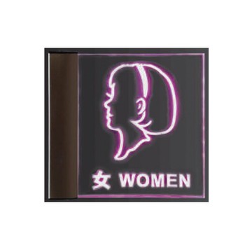 ZG1 鋁合金 PL (女廁) 崁牆式 LED指示燈座 / 個 PL20-08