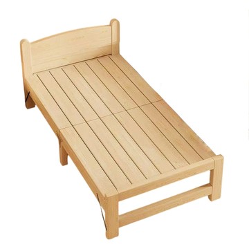 折疊床 實木免安裝折疊床 196*80*40cm 可折疊家用簡易床架 午休床 辦公室睡覺床 摺疊床 單人床 陪護床