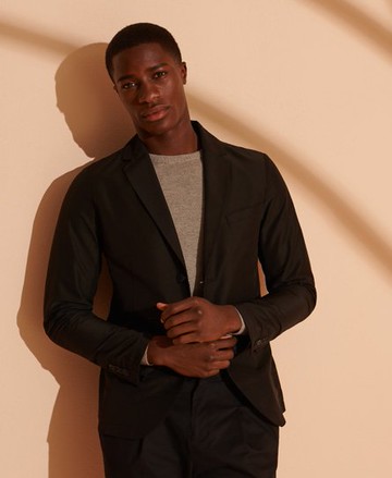 Superdry Men's Men's Cult Studios Tech Blazer Black - Size: L