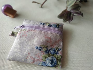 小方干 零錢包 卡片夾  湛藍玫瑰