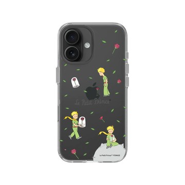 iPhone 16 Clear Case（相機按鈕） 透明 - Le Petit Prince 小王子 - 小王子與玫瑰