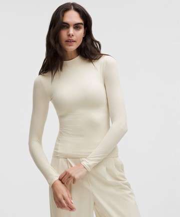 Wundermost Ultra-Soft Nulu Mockneck Long-Sleeve Shirt Size Medium