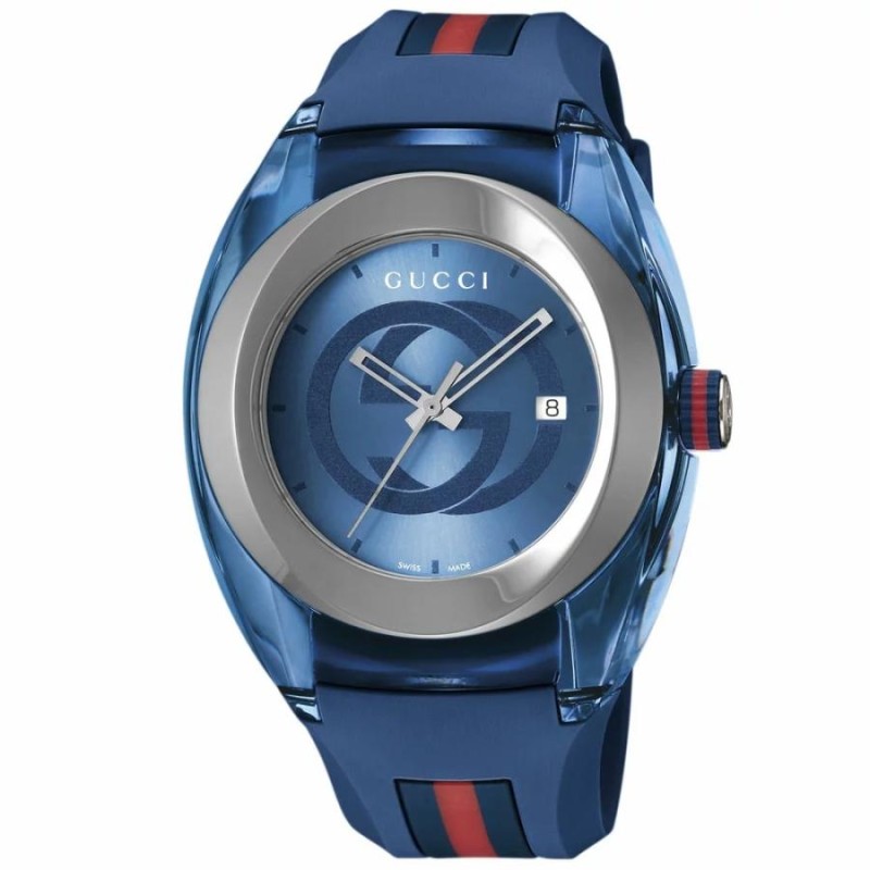 GUCCI YA137104A BLUE グッチ シンク メンズ腕時計 スイス製 クォーツ