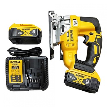 DEWALT得偉 20V MAX無刷式線鋸機(雙5.0AH)-木工用 DCS334P2