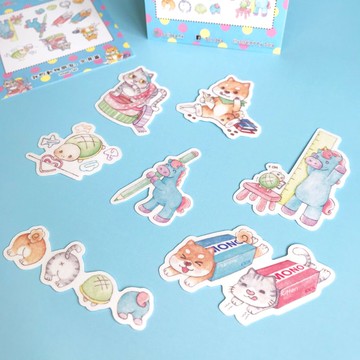 我的動物朋友。文具篇 7張入貼紙包