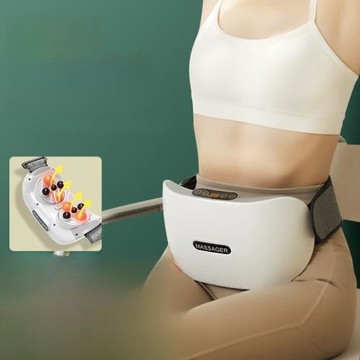 樂活力雙盤艾灸砭石揉腹儀腹部按摩器腸胃蠕動排脹氣減肚子收腹便