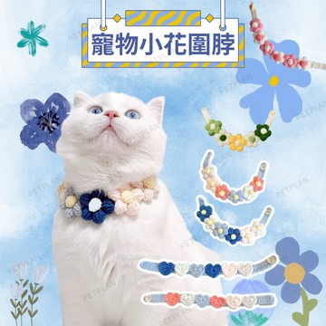 ☀️貓狗市集☀️貓咪脖圍 毛線項圈 貓咪項圈 可愛項圈 毛線 針織 愛心針織 小花針織 寵物裝飾