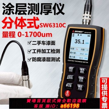 【台灣公司 可開發票】深達威SW6310C分體式涂層測厚儀高精度漆膜儀油漆面測儀薄膜厚儀