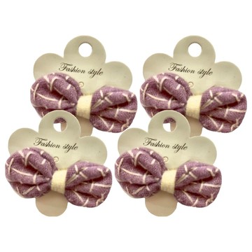 SY 造型壓夾 64 4個  造型壓夾-64 紫色 + 白色  不適用