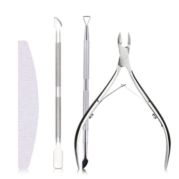 美甲死皮推套組 甘皮剪 死皮剪 卸甲 鋼推搭配光撩膠光撩指甲油用 美甲剪 手足保養 美甲工具套裝