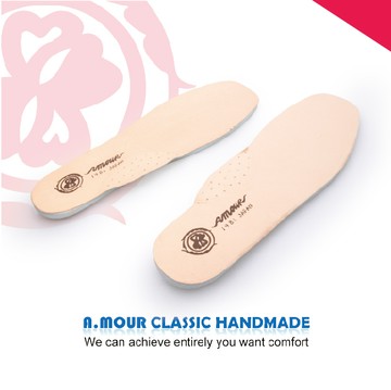 【鞋材配件】超厚豚皮乳膠鞋墊 - 女款一般墊