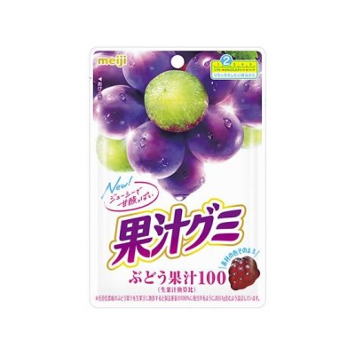 明治 果汁グミ ぶどう 54g キャンディ 飴 キャンディ タブレット お菓子 LINEショッピング