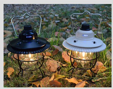 楓林宜居 2023露營燈野營燈氛圍照明戶外復古馬燈帳篷充電營地燈提燈