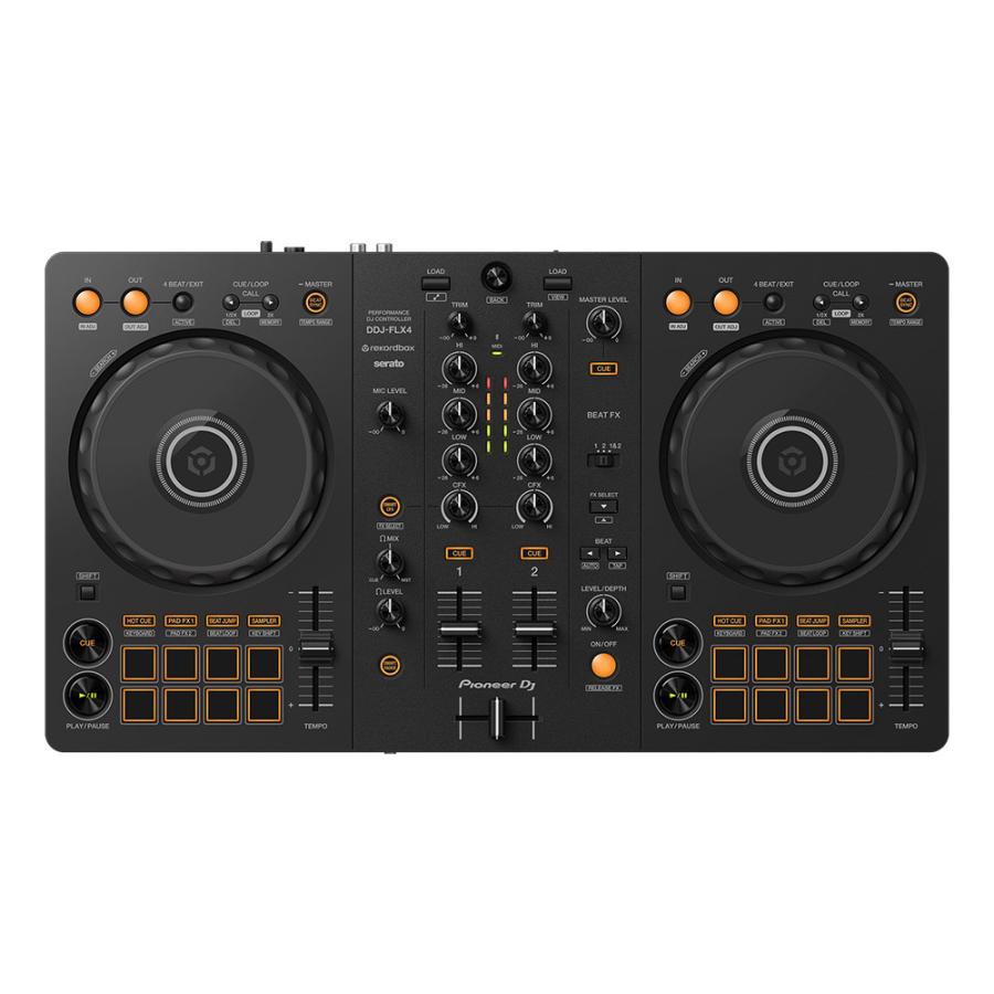 〔DDJ-400後継機種〕 Pioneer DJ パイオニア DDJ-FLX4 DJコントローラー2CH