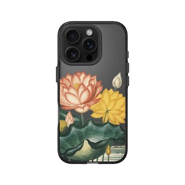 iPhone 16 Pro Clear 酷墨灰 - The British Library - 花之殿 ‧ 蓮