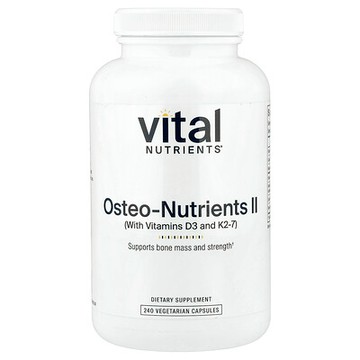 Vital Nutrients, 含維生素 K2-7 的 Osteo Nutrients II，240 粒素食膠囊