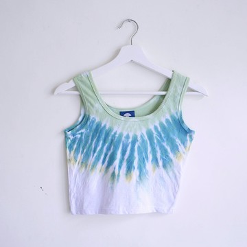 草原脖子 手染細肩帶背心/寬肩帶背心