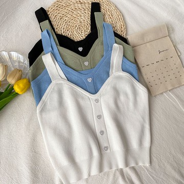 針織背心女外穿夏季新款內搭打底吊帶辣妹穿搭修身性感V領上衣潮