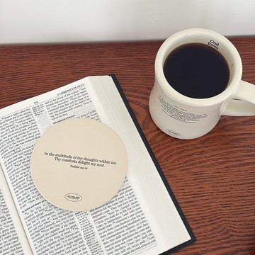 JIN CHA GOD-杯墊 我的心裡充滿憂慮的時候你就安慰我/文創/杯墊