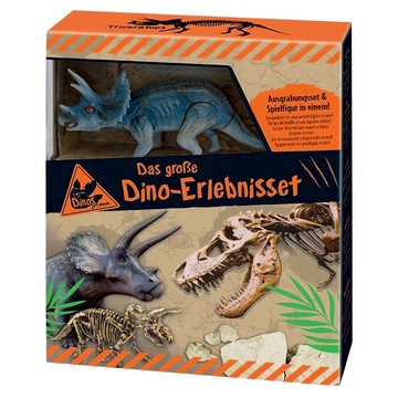 moses. 小小考古 發現恐龍2合1 三角龍  1個