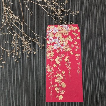 結婚生日新年紅包 / 櫻花插圖 / 親筆手繪 非燙金
