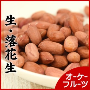 ナッツ ピーナッツ『送料無料』うす皮付き 無添加・無塩・無油・大粒の落花生（生） 500g入り