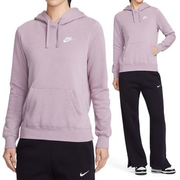 Nike As W Nsw Club Flc Std Po Hdy 長袖 女款 紫色 連帽 帽T DQ5794-226