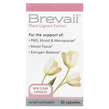 Barlean's, Brevail 植物木酚素提取物，30 粒膠囊