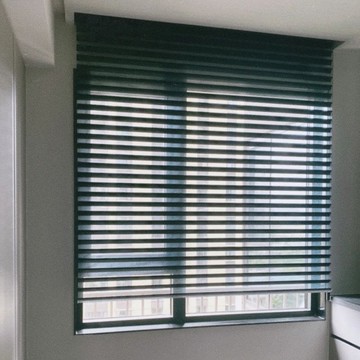 【台灣公司 可打統編】 黑色香格里拉簾臥室遮光辦公室百葉窗電動陽臺窗簾卷簾窗簾售樓處 y7152