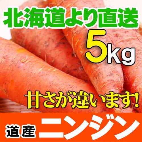 にんじん 北海道産 5kgセット 人参ジュースに最高！ ニンジン お取り寄せ 産直 野菜 人参 秋の味覚