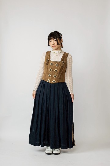 Tyrolean Dress 提洛爾洋裝 古着【初戀販賣所】Vintage.B671