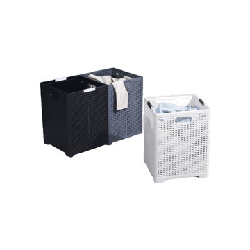 mgshop日式可摺疊分類洗衣籃子母分格髒衣籃(玩具籃 收納籃 內衣籃)