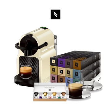 【Nespresso】膠囊咖啡機 Inissia &品味經典禮盒120顆(贈品牌禮二選一)