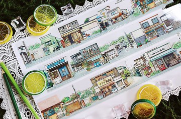 日系空靜巷 PET 紙膠帶 5米卷