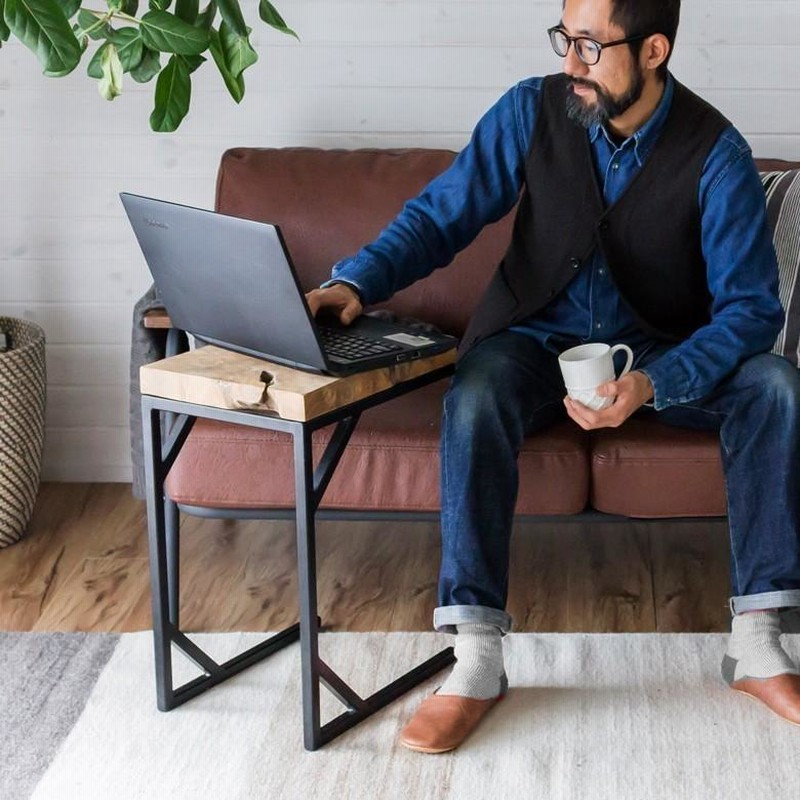 今日の超目玉】 ② 新品 カントリー テーブル チーク アイアン サイド