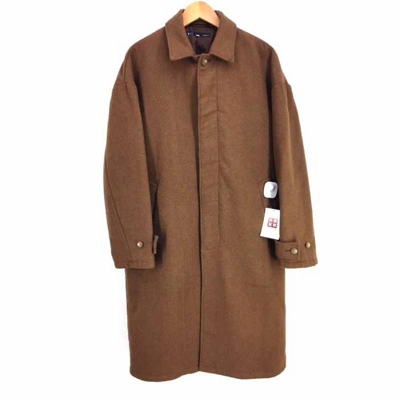 Casper John メルトンダブルチェスターコート ブラウン casper john